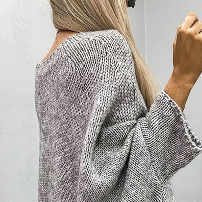 ALISSA - ELEGANT KNITTED CAPE SWEATER