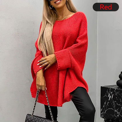 ALISSA - ELEGANT KNITTED CAPE SWEATER