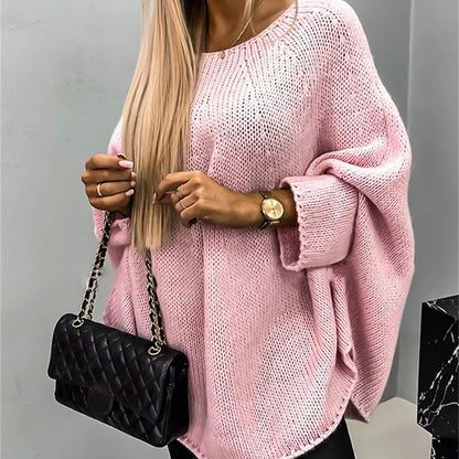 ALISSA - ELEGANT KNITTED CAPE SWEATER