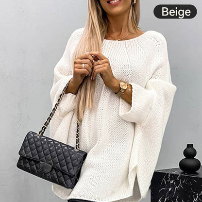 ALISSA - ELEGANT KNITTED CAPE SWEATER