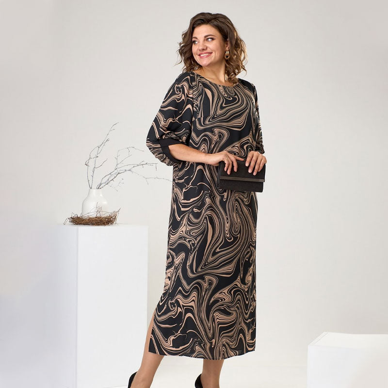 TILLEY - MARBLE SLEEVE MAXI DRESS