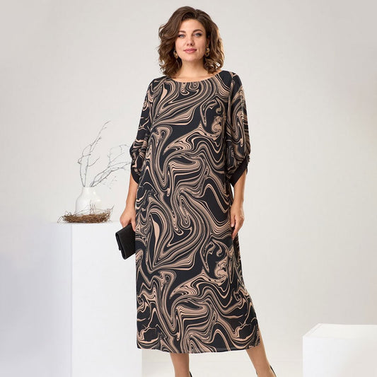 TILLEY - MARBLE SLEEVE MAXI DRESS