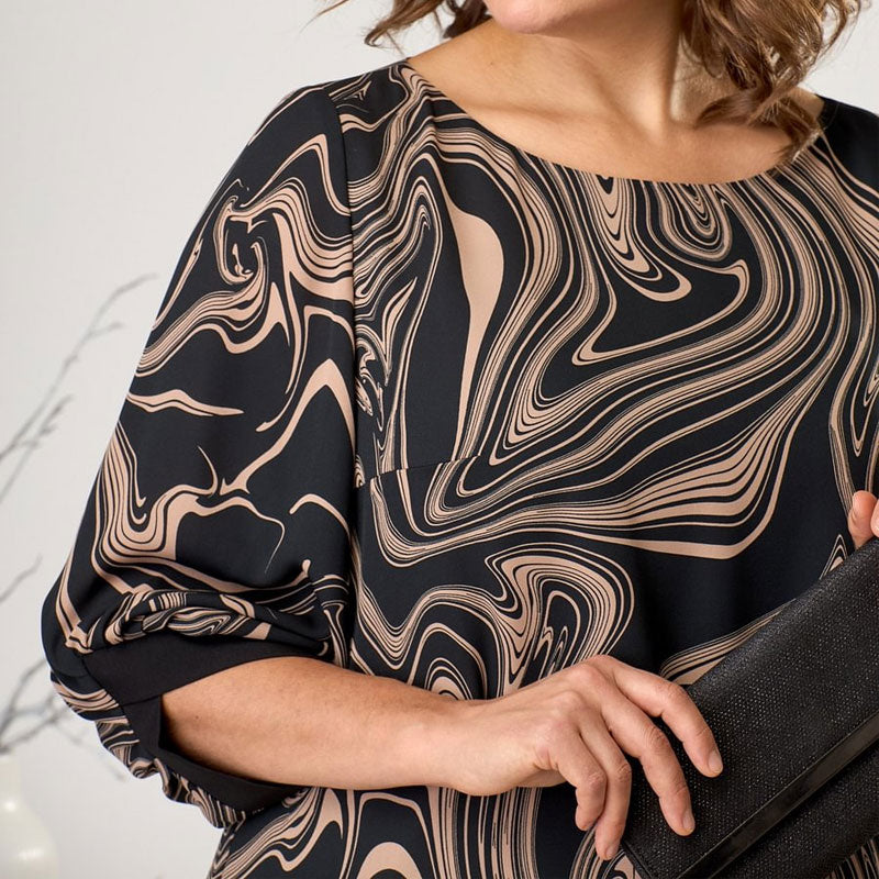 TILLEY - MARBLE SLEEVE MAXI DRESS