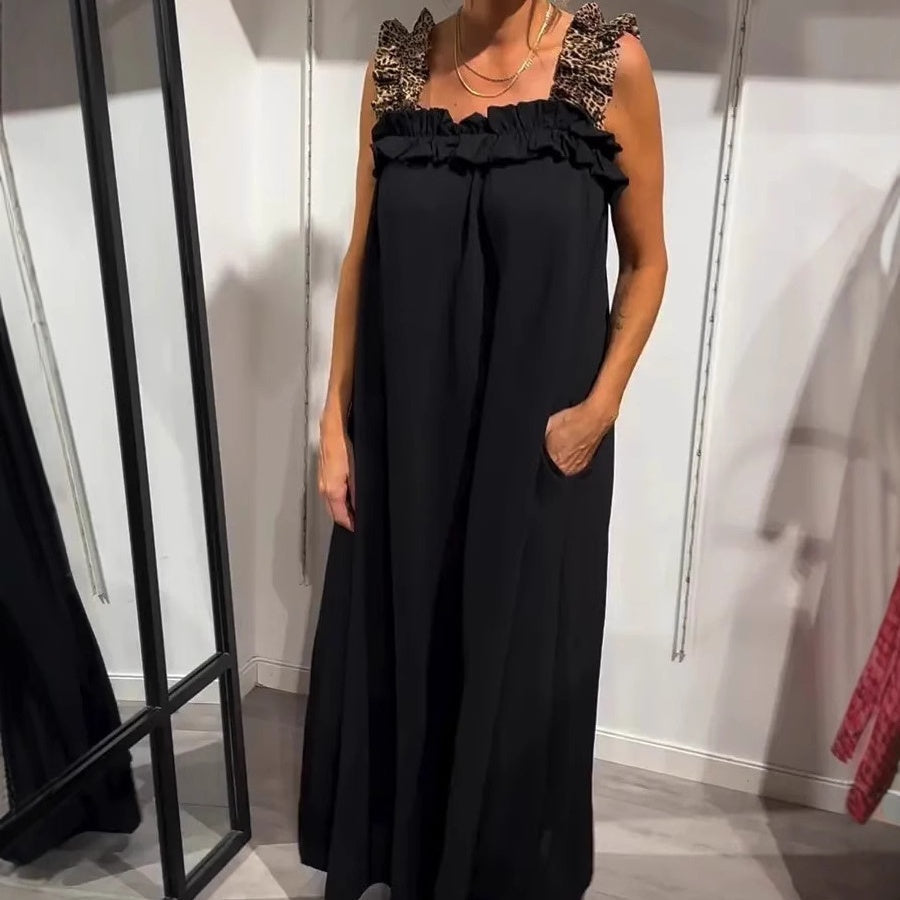 FELISA - SLEEVELESS MAXI WITH POCKETS