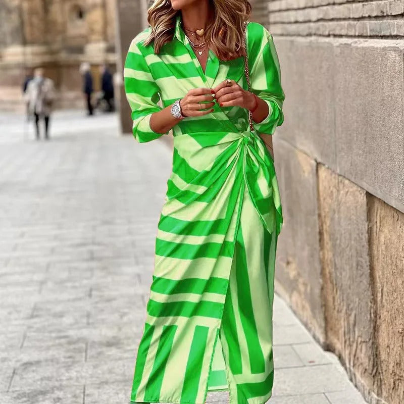 VIA - HIGH QUALITY PRINTED MAXI DRESS
