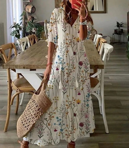 CAMELA - BOHO FLOWY COMFORT DRESS