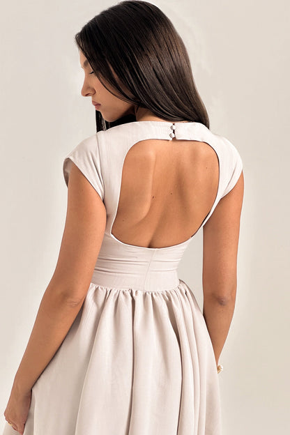 FRANCHESCA - GLAM BACKLESS DESIGN DRESS